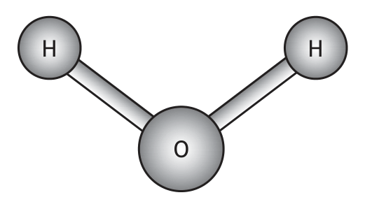 Water molecule model