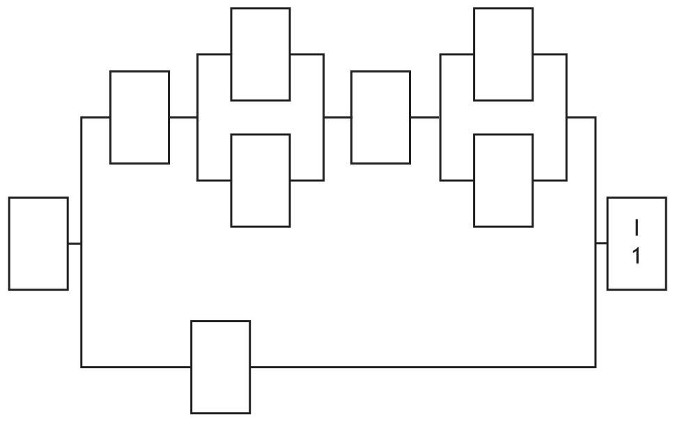Empty PERT network diagram