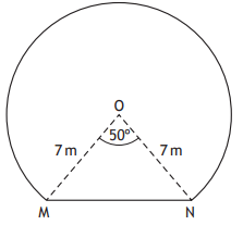 Tunnel cross-section showing angle MON