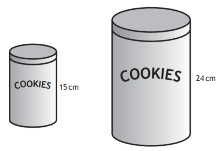 Two cylindrical cookie jars
