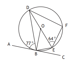 Circle with tangent and diameter