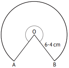 Circle with major arc