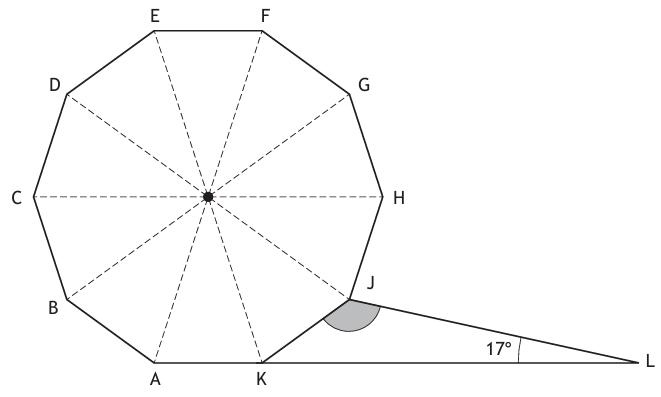 Regular decagon diagram