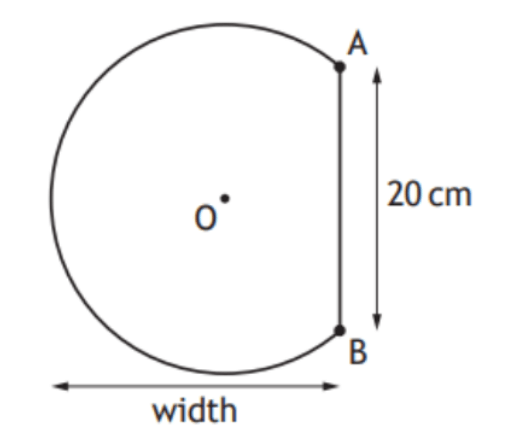 Part of a circle