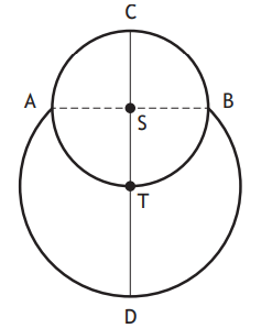 Geometric diagram of snowman